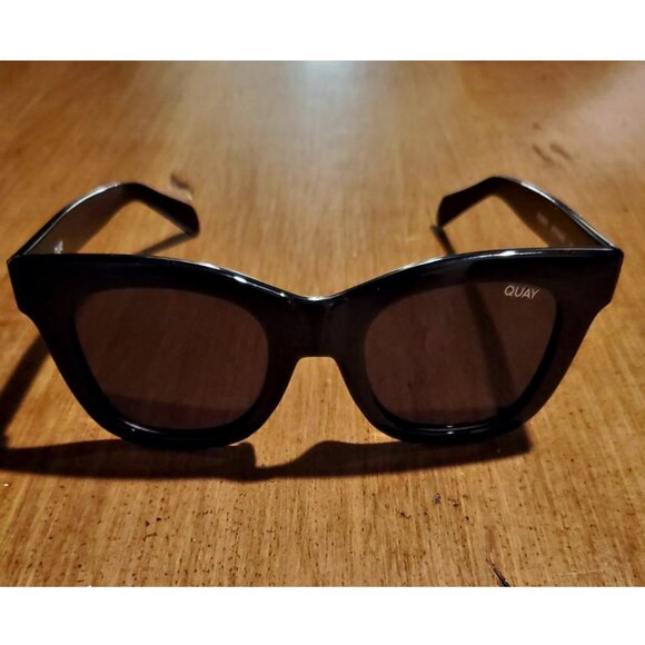 QUAY Afterhours Polarized Black Square Sunglasses EUC main image 5